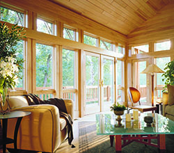 Andersen Windows & Doors 400 Series Interior Frenchwood Hinged Patio Door Casement