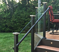 Century Railings – Glass Panels With Lighted Posts