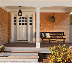 Simpson 37680 with custom glass size – shown with 37681 sidelights with custom glass size