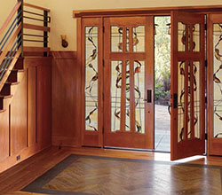 Simpson 1501 with custom glass, shown in fir