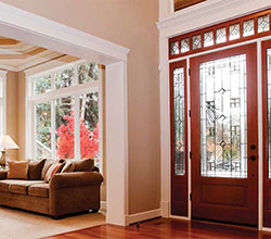 Simpson 6424, with 6425 sidelights (8’0″) and 4733 transom, shown in fir
